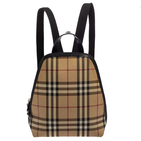 canvas burberry backpack|burberry vintage check backpack.